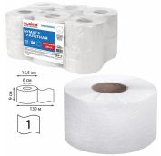 Бумага туалетная 130 м, LAIMA (T2), UNIVERSAL, 1-слой, цвет Серая, КОМПЛЕКТ 12 рулонов, 112501