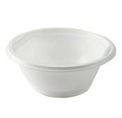 Тарелка супов. 0,6л Стандарт Пластик ПП белая /20уп * 50шт/ (1000шт) 6,8гр