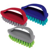 Щетка для одежды/обуви, средняя, 7,5х10,5х4,5 см, пластик, цвет ассорти, 