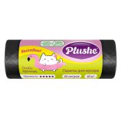 Пакет мусорный 30лит Plushe 30шт, 8мкм, особо прочные (25*56) 64 в кор. АРТ.19034
