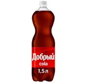 1,5л газ. нап. Добрый КОЛА пэт 9*уп