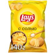 140гр.Чипсы ЛЕЙС  Соль 1/19