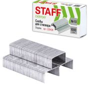 Скобы для степлера №10, 1000 штук, STAFF 