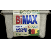 Порошок стир. БИМАКС Авт. Гель капсулы Колор 12шт в ЭКО уп. (6шт в кор)