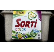 Порошок стир. SORTI Авт. капсулы 10шт КОЛОР (4 в уп)