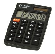 Калькулятор карманный Citizen SLD-100NR, 8 разрядов, двойное питание, 58*88*10мм, черный