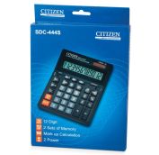 Калькулятор настольный CITIZEN SDC-444S (199х153 мм), 12 разрядов, двойное питание