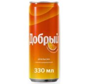 0,33л газ. нап. Добрый Апельсин ж/б  12шт*уп