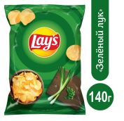 140гр.Чипсы ЛЕЙС  Зеленый лук 1/19