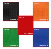 Тетрадь А5 48л. STAFF скоба, линия, офсет №2 ЭКОНОМ, обложка картон, КОНСТРУКТИВ