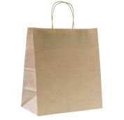 Пакет крафт с кученой ручкой б/п 240х140х280 крафт 70г (300шт) AVIORA АРТ.108-039