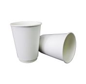 Бум стакан Виридо 0,350л диам 90мм ГН Белый 2-х слойн.  / 25 шт/