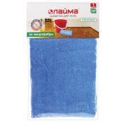 Тряпка для мытья пола из микрофибры, СУПЕР ПЛОТНАЯ, 70х80 см, синяя, LAIMA (ЛАЙМА)