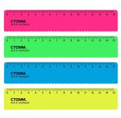 Линейка пластиковая 15см, СТАММ 