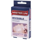 Набор пластырей 20 шт. MASTER UNI INVISIBLE невидимый, на прозрачной полимерной основе