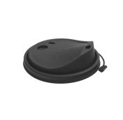 Крышка для стак. Покров д.90мм (0,300-0,500л) Тип К с закрыв. носиком ЧЕРНАЯ (20уп х50шт)  (1000шт) 