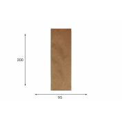 Пакет бумажный пищ. 300х95х60 крафт бурый 40гр НПФ (1500шт)