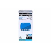 Перчатки латекс. HIGH RISK MANUAL L HR419 / 10уп*50шт/  голубые