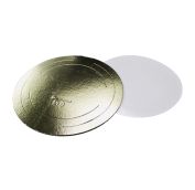 Подложка картонная 2,5мм  д200мм золото ФИН (10шт)