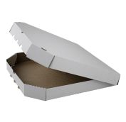 Короб под пиццу  цельный гофрокартон 350х350 белый / 100шт