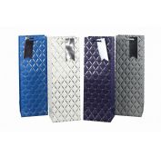 Бум пакеты  для бут. 12 х 36 х 9 Люкс с тиснением (12шт) микс / Артикул: L580