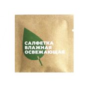 Влажные салфетки в индив. упаковке 135x135 Белый чай под крафт (1500 шт)