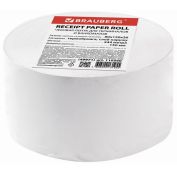 Ролики для касс ТЕРМОБУМАГА 80 мм (диаметр 150мм, длина 244м, втулка 26мм) слой наружу, BRAUBERG