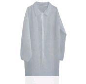 Халат медицинский нестерильный на кнопке, Белый 2XL, дл.110см,рук.рез.,25гр\м/10/100