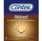 Презервативы CONTEX Ribbed (ребристые) №3
