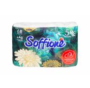 Туал Бумага SOFFIONE R FP, 5-ти сл. 6 рул (13,2м) (7уп)