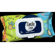 Влажные салфетки (100+20шт) Emily Stile ПРОМО Антибактериальные ВЫГОДНО с клапаном (+20% бесплатно)