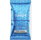 Влажные салфетки с парфюмерными ароматами SUNLIGHT MEN 15шт