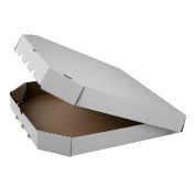 Короб под пиццу  цельный гофрокартон 330х330 белый УП / 50шт