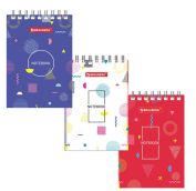 Блокнот МАЛЫЙ ФОРМАТ (75х105 мм) А7, 40 л., гребень, картон, клетка, BRAUBERG, 