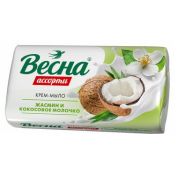 Мыло твердое ВЕСНА 90г /6шт*бл/ Жасмин и кокосовое молочко