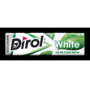 Жеват. резинка ДИРОЛ 13,6гр White Мята 30*24