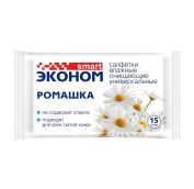 Влажные салфетки (15шт) Смарт Эконом Ромашка (108) (шт.). АРТ.30027