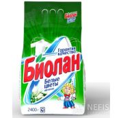 Порошок стир. БИОЛАН Авт. 2,4кг БЕЛЫЕ ЦВЕТЫ м/у*3