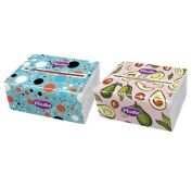 Салфетка Бум  Plushe Мини, 200л, 2 сл V-сложение, 200*128, Ассорти, 36  (Карпы-Зебра)