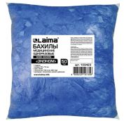 Бахилы КОМПЛЕКТ 100 штук (50 пар) в упаковке, ЭКОНОМ, размер 40х14 см, 2,2 г, ПНД, LAIMA (ЛАЙМА)