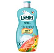 Средство д/посуды Lamm 450мл, Нежные руки Манго и Лемонграсс