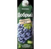 1л ДОБРЫЙ ВИНОГРАД Тетрапак /12