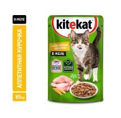 Корм для животных КИТЕКЕТ Аппетитная курица в желе 85гр (28шт*кор)