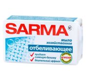 Мыло хоз-ное твердое САРМА 140гр С ОТБЕЛИВ ЭФФЕКТОМ