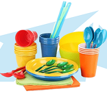 Тарелки бумажные и пластиковые